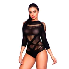 Body com Manga Longa e Detalhes com Recortes